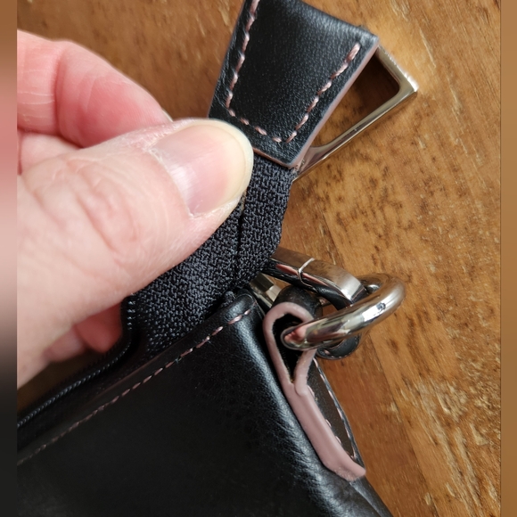 Lodis Audrey Black Pebbled Leather Crossbody Bag - Picture 2 of 12